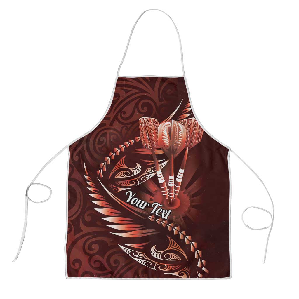 Personalised All Red New Zealand Darts Apron Aoteroa Fern Maori Galaxy Style - Polynesian Pride