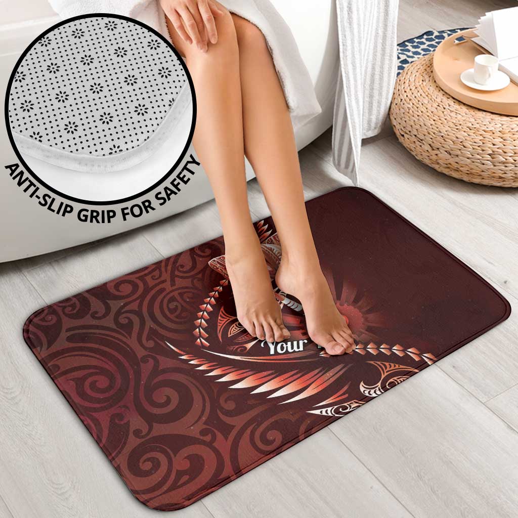 Personalised All Red New Zealand Darts Bathroom Set Aoteroa Fern Maori Galaxy Style - Polynesian Pride