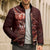Personalised All Red New Zealand Darts Bomber Puffer Jacket Aoteroa Fern Maori Galaxy Style - Polynesian Pride