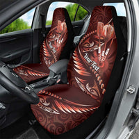 Personalised All Red New Zealand Darts Car Seat Cover Aoteroa Fern Maori Galaxy Style LT14 - Polynesian Pride