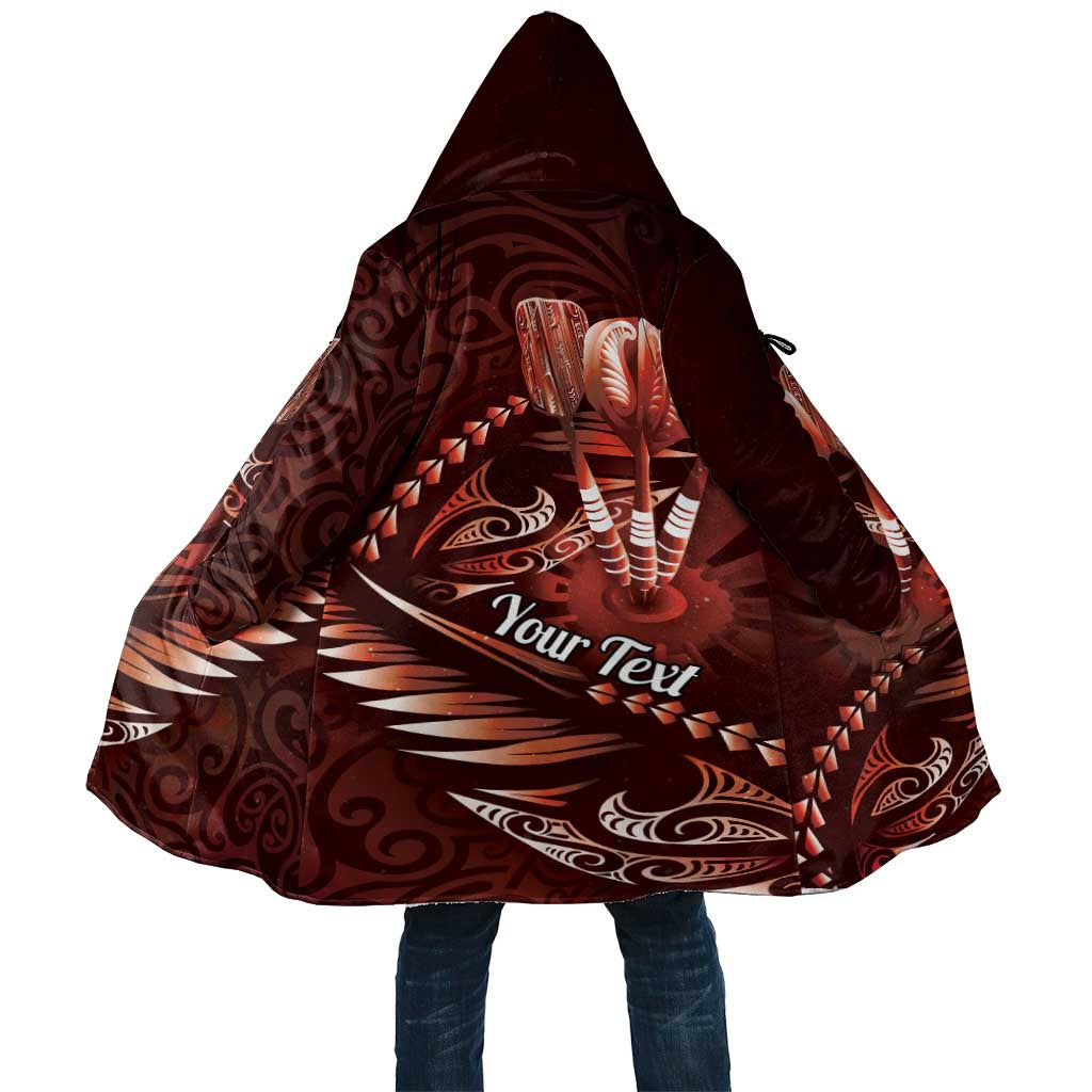 Personalised All Red New Zealand Darts Cloak Aoteroa Fern Maori Galaxy Style - Polynesian Pride