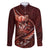 Personalised All Red New Zealand Darts Family Matching Mermaid Dress and Hawaiian Shirt Aoteroa Fern Maori Galaxy Style