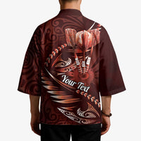 Personalised All Red New Zealand Darts Kimono Aoteroa Fern Maori Galaxy Style - Polynesian Pride