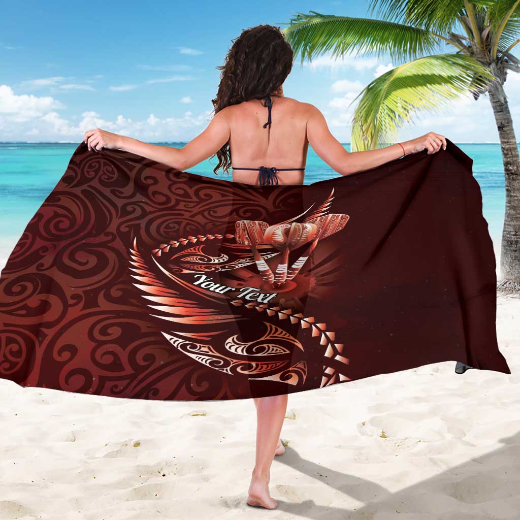 Personalised All Red New Zealand Darts Sarong Aoteroa Fern Maori Galaxy Style