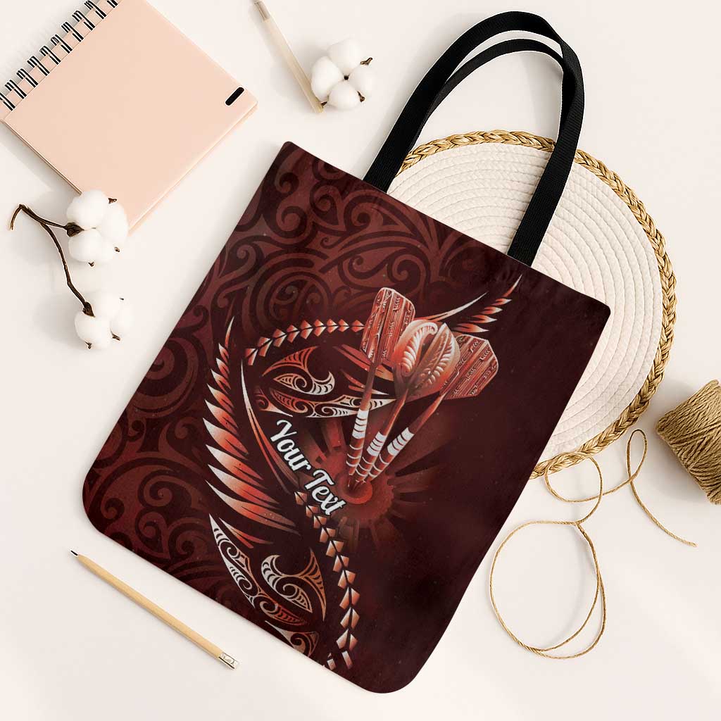 Personalised All Red New Zealand Darts Tote Bag Aoteroa Fern Maori Galaxy Style - Polynesian Pride
