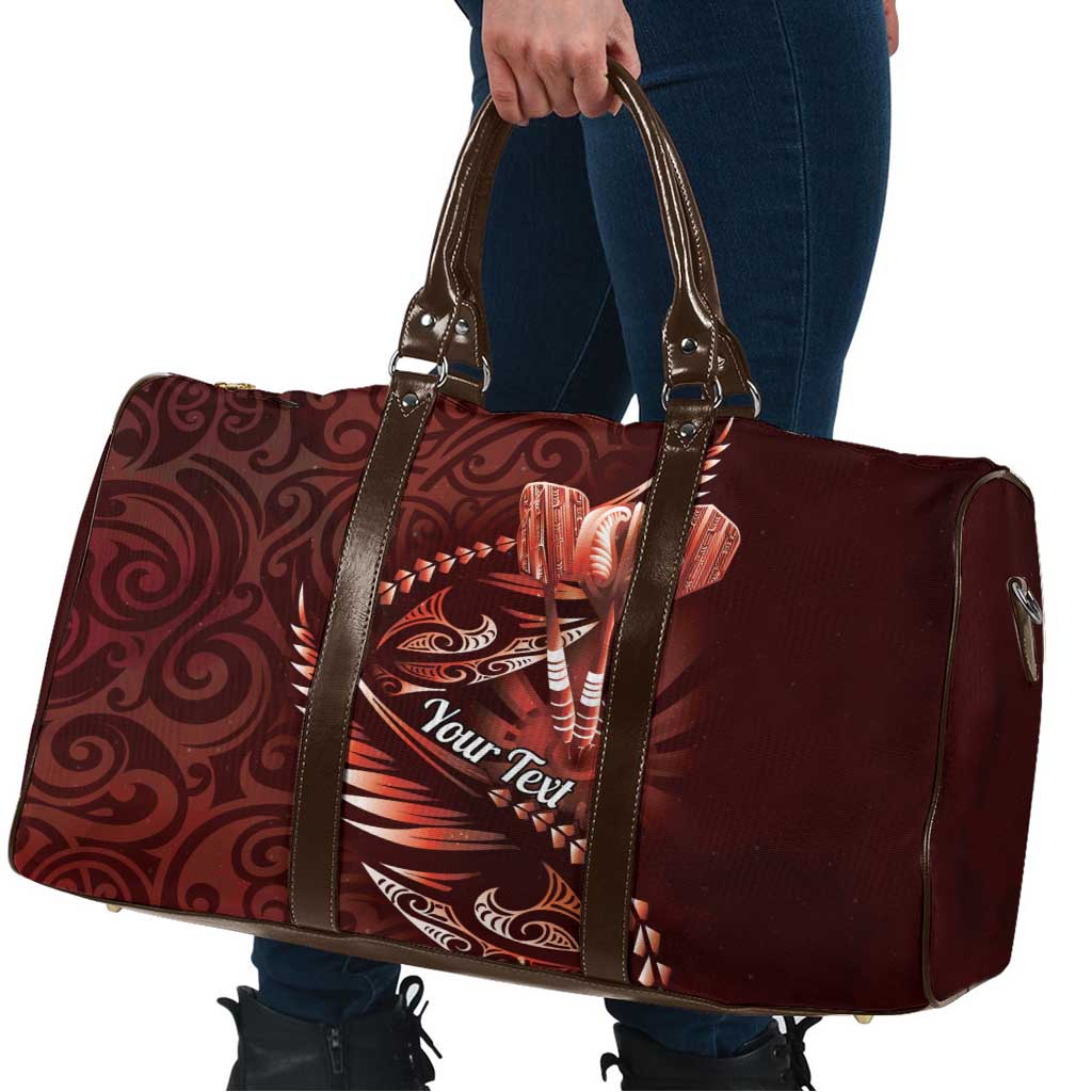 Personalised All Red New Zealand Darts Travel Bag Aoteroa Fern Maori Galaxy Style - Polynesian Pride