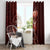 Personalised All Red New Zealand Darts Window Curtain Aoteroa Fern Maori Galaxy Style