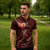 Personalised All Red New Zealand Darts Zipper Polo Shirt Aoteroa Fern Maori Galaxy Style - Polynesian Pride