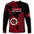 Hawaii Kahuku High And Intermediate School Long Sleeve Shirt Red Raiders Kakau Pattern LT14 - Polynesian Pride