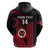 Custom Hawaii Kahuku High and Intermediate School Hoodie Red Raiders Kakau Pattern LT14 - Polynesian Pride