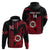 Custom Hawaii Kahuku High and Intermediate School Hoodie Red Raiders Kakau Pattern LT14 - Polynesian Pride