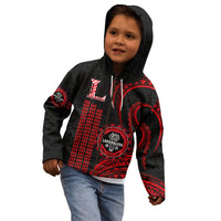 Hawaii Lahainaluna High School Kid Hoodie Polynesian Kakau Pattern LT14 - Polynesian Pride