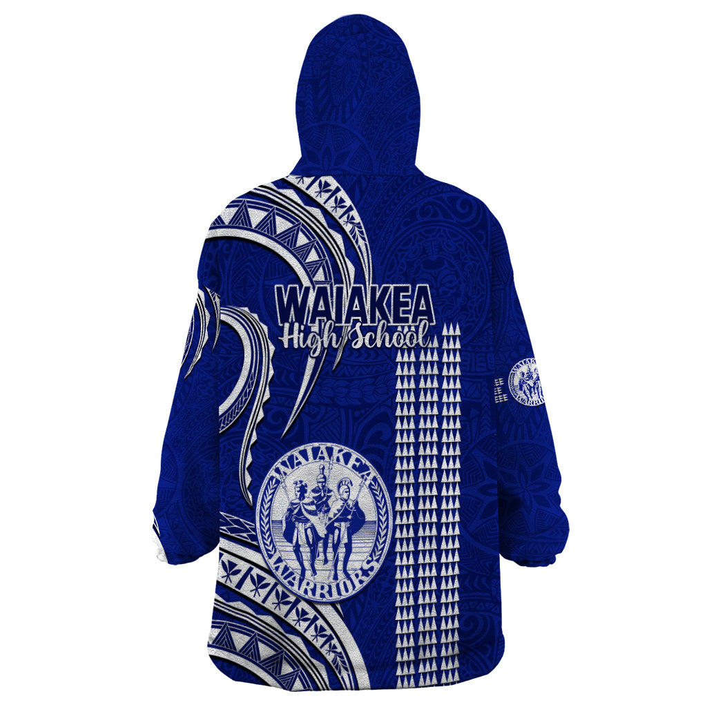 Hawaii Waiakea High School Wearable Blanket Hoodie Polynesian Kakau Pattern LT14 - Polynesian Pride