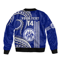 Personalised Hawaii Waiakea High School Bomber Jacket Polynesian Kakau Pattern LT14 - Polynesian Pride