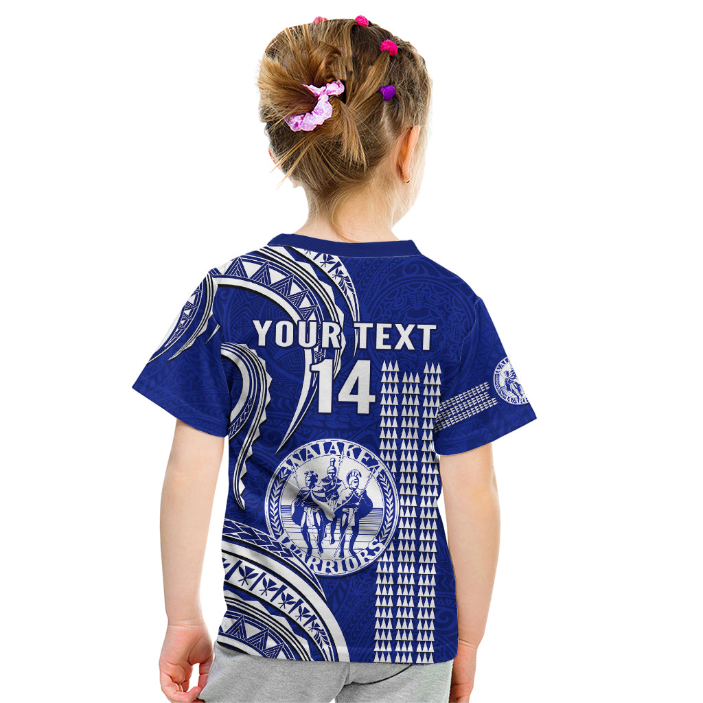 Personalised Hawaii Waiakea High School Kid T Shirt Polynesian Kakau Pattern LT14 - Polynesian Pride
