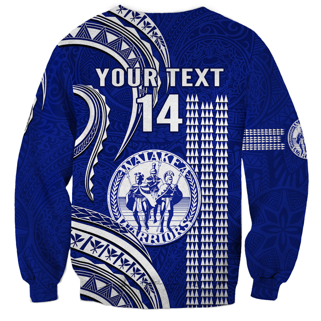 Personalised Hawaii Waiakea High School Sweatshirt Polynesian Kakau Pattern LT14 - Polynesian Pride