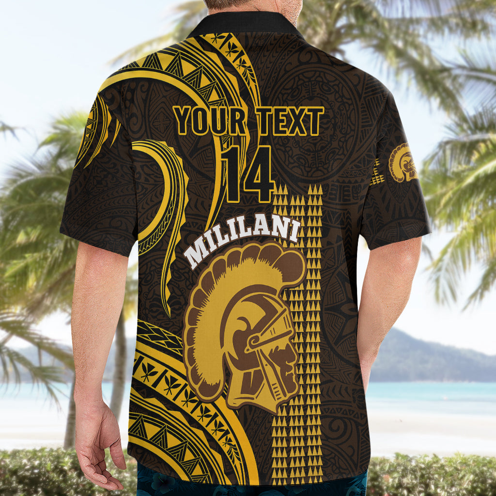 Personalised Hawaii Mililani High School Hawaiian Shirt Polynesian Kakau Pattern LT14 - Polynesian Pride