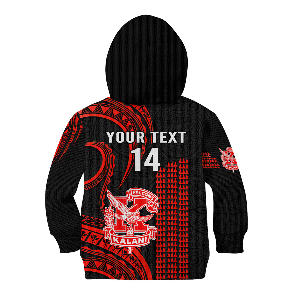 Personalised Hawaii Kalani High School Kid Hoodie Polynesian Kakau Pattern LT14 - Polynesian Pride