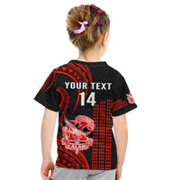 Personalised Hawaii Kalani High School Kid T Shirt Polynesian Kakau Pattern LT14 - Polynesian Pride