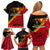 Papua New Guinea Family Matching Off Shoulder Short Dress and Hawaiian Shirt Independen Stet bilong Papua Niugini Unique Version LT14 - Polynesian Pride