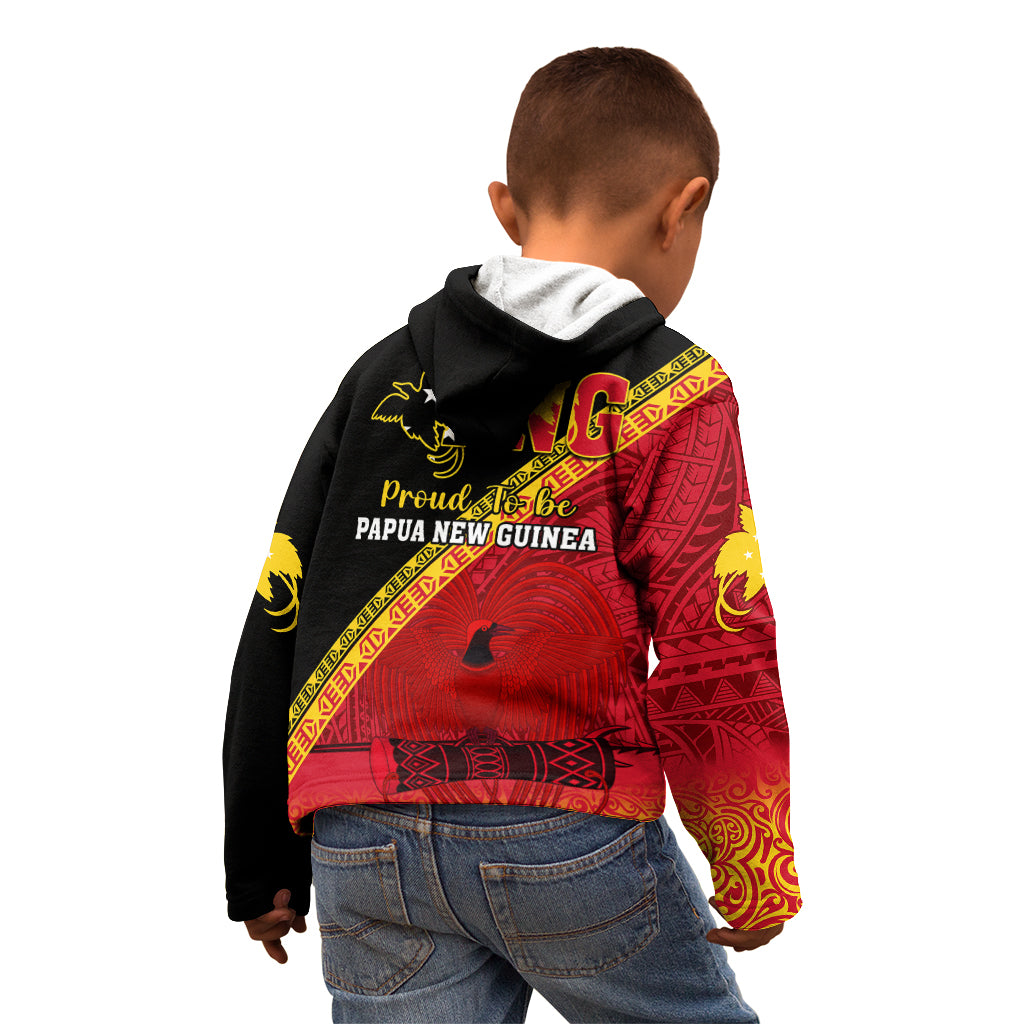 Papua New Guinea Kid Hoodie Independen Stet bilong Papua Niugini Unique Version LT14 - Polynesian Pride