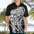 New Zealand Eel Hawaiian Shirt Tuna Aotearoa Maori Patten - Black