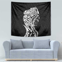 New Zealand Eel Tapestry Tuna Aotearoa Maori Patten - Black