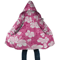 Pink Bula Fiji Masi Hibiscus Seamless Cloak