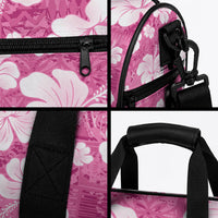 Pink Bula Fiji Masi Hibiscus Seamless Duffle Bag