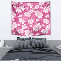 Pink Bula Fiji Masi Hibiscus Seamless Tapestry
