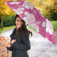 Pink Bula Fiji Masi Hibiscus Seamless Umbrella