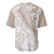 Polynesia Baseball Jersey Polynesian Tropical Flowers Beige Pastel Vibes LT14 - Polynesian Pride