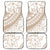 Polynesia Car Mats Polynesian Tropical Flowers Beige Pastel Vibes LT14 Begie - Polynesian Pride