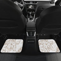 Polynesia Car Mats Polynesian Tropical Flowers Beige Pastel Vibes LT14 - Polynesian Pride