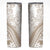 Polynesia Skinny Tumbler Polynesian Tropical Flowers Begie Pastel Vibes