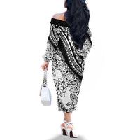 polynesia-family-matching-off-shoulder-long-sleeve-dress-and-hawaiian-shirt-polynesian-tropical-flowers-black-pastel-vibes