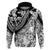 Polynesia Hoodie Polynesian Tropical Flowers Black Pastel Vibes LT14 Black - Polynesian Pride