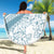Polynesia Beach Blanket Polynesian Tropical Flowers Blue Pastel Vibes LT14 - Wonder Print Shop