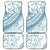 Polynesia Car Mats Polynesian Tropical Flowers Blue Pastel Vibes LT14 Blue - Polynesian Pride