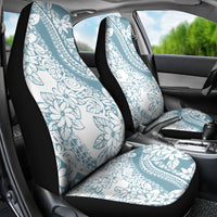 Polynesia Car Seat Cover Polynesian Tropical Flowers Blue Pastel Vibes LT14 - Polynesian Pride