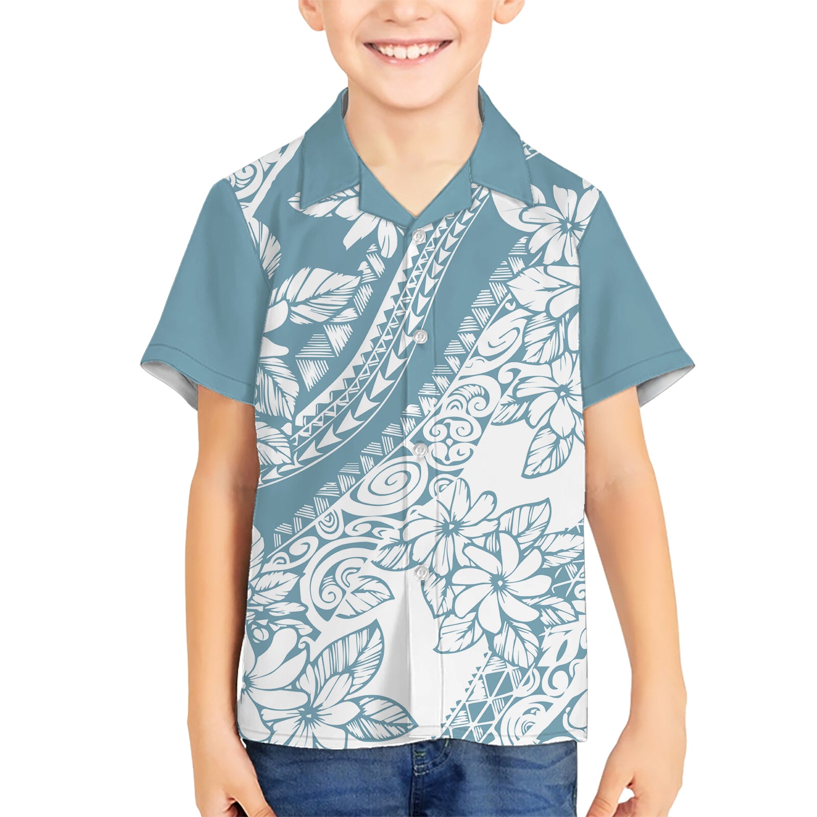 polynesia-kid-hawaiian-shirt-polynesian-tropical-flowers-blue-pastel-vibes