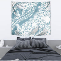 Polynesia Tapestry Polynesian Tropical Flowers Blue Pastel Vibes LT14 - Polynesian Pride