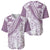 Polynesia Baseball Jersey Polynesian Tropical Flowers Purple Pastel Vibes LT14 - Polynesian Pride