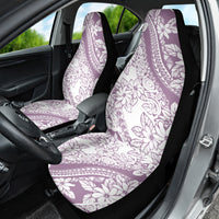 Polynesia Car Seat Cover Polynesian Tropical Flowers Purple Pastel Vibes LT14 - Polynesian Pride
