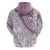 Polynesia Hoodie Polynesian Tropical Flowers Purple Pastel Vibes LT14 - Polynesian Pride