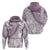 Polynesia Hoodie Polynesian Tropical Flowers Purple Pastel Vibes LT14 - Polynesian Pride