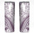 Polynesia Skinny Tumbler Polynesian Tropical Flowers Purple Pastel Vibes