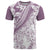 Polynesia T Shirt Polynesian Tropical Flowers Purple Pastel Vibes LT14 Purple - Polynesian Pride