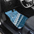 Blue Bula Fiji Car Mats Fijian Language Week Tapa Cloth - Pastel