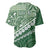 Green Bula Fiji Baseball Jersey Fijian Language Week Tapa Cloth - Pastel